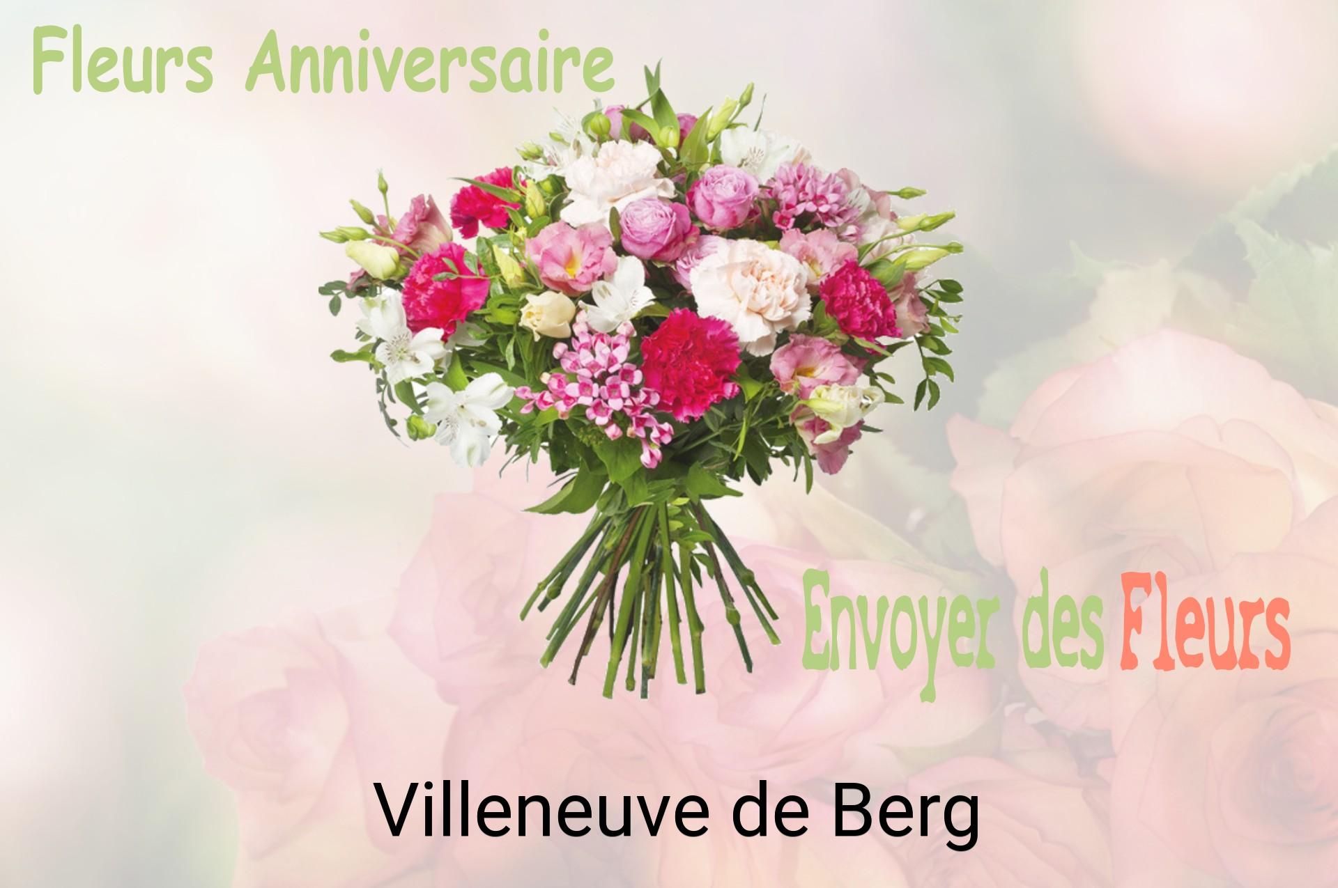 Bouquet de fleurs d’anniversaire livré à Villeneuve-de-Berg